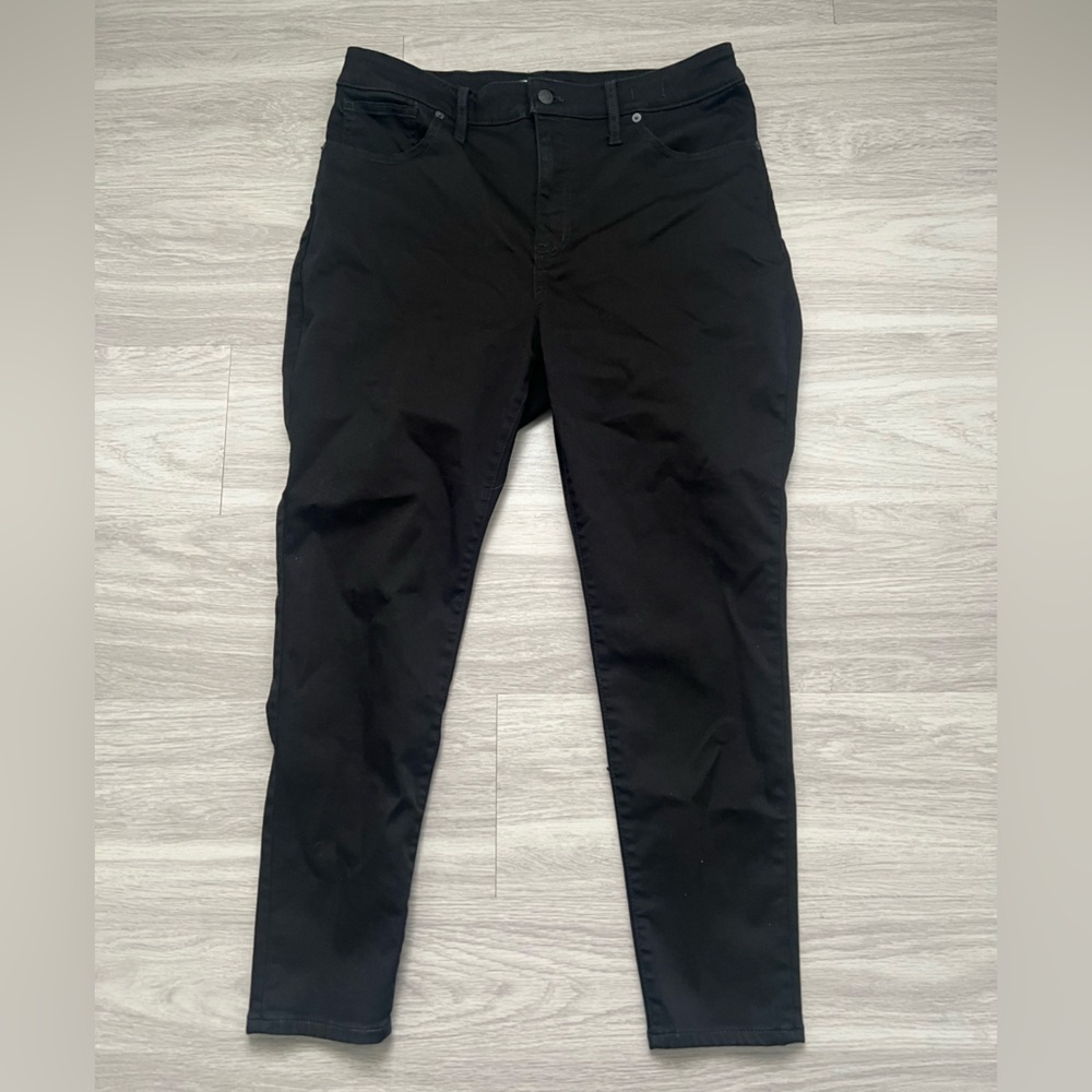 Madewell Curvy High-Rise Skinny Jeans Black Stretch Petite 32P Women’s